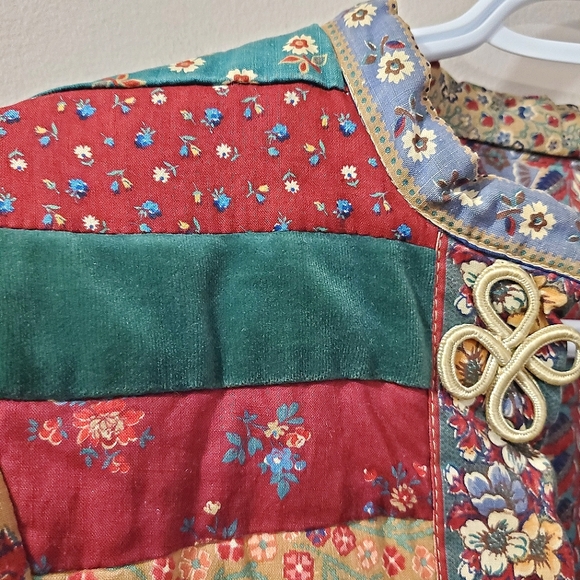 Quilted Coat / Jacket - Vintage Handmade Shacket - Picture 4 of 10